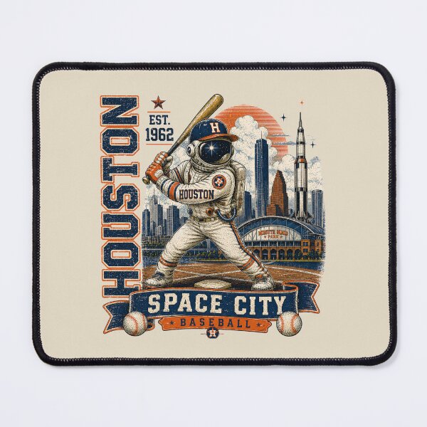 Item preview, Houston Space City Baseball Vintage Astronaut T Shirt Retro Houston Baseball Fan Gift designed and sold by GhostDawgs.