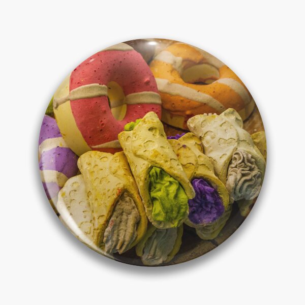 Item preview, Colorful Soap Donuts and Rolled Bath Soap Bars on Rustic Wooden Display at Market designed and sold by Nmallia.