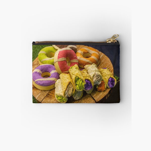 Item preview, Colorful Soap Donuts and Rolled Bath Soap Bars on Rustic Wooden Display at Market designed and sold by Nmallia.