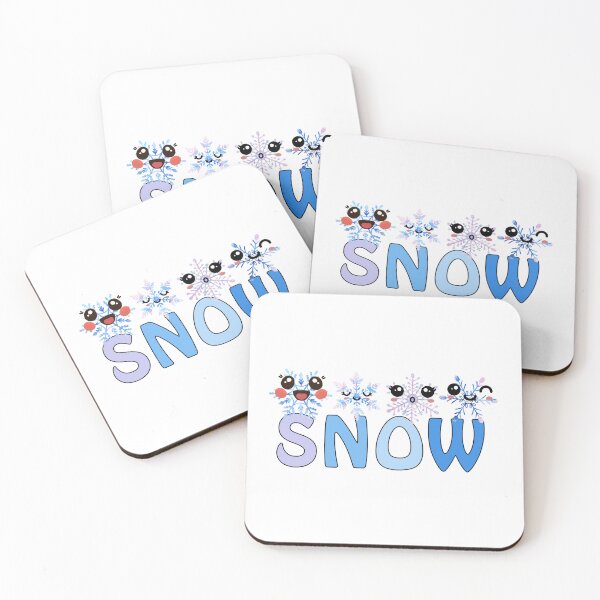 Item preview, Minimalist Cute Blue Snowflakes - Winter Aesthetic designed and sold by SunandShade.