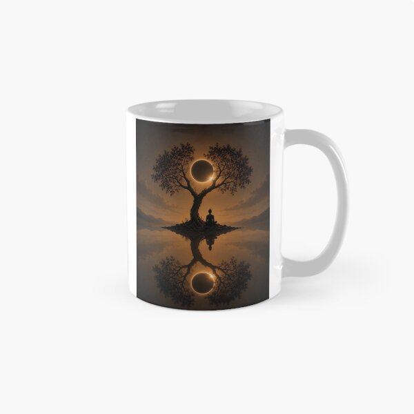 Item preview, The Eclipse Held Still – Celestial Eclipse Tree Art designed and sold by SacredLensV.