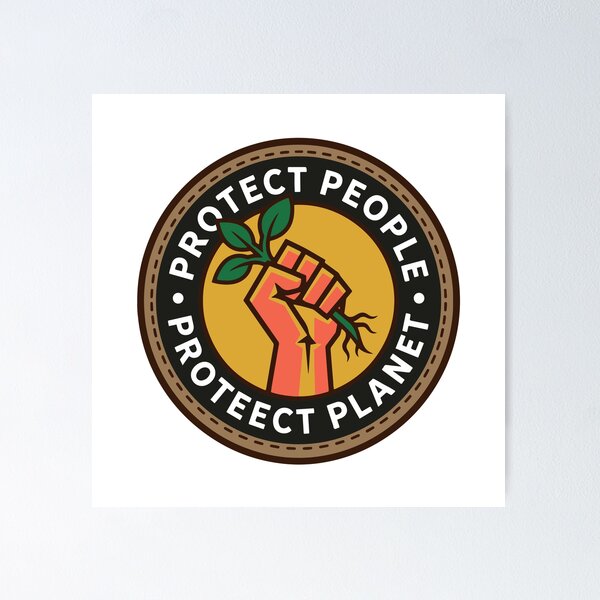 Item preview, Protect People Protect Planet Fist designed and sold by AliveStyle.