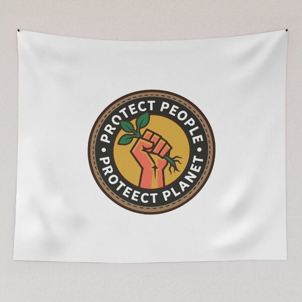 Item preview, Protect People Protect Planet Fist designed and sold by AliveStyle.