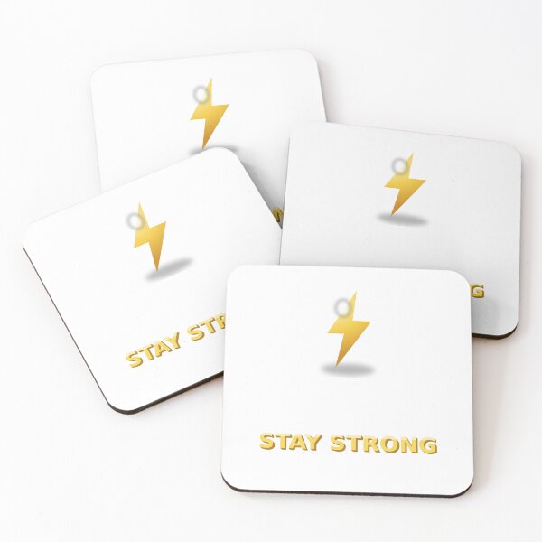 Item preview, Stay Strong Glossy 3D Lightning Bolt designed and sold by kd2010.
