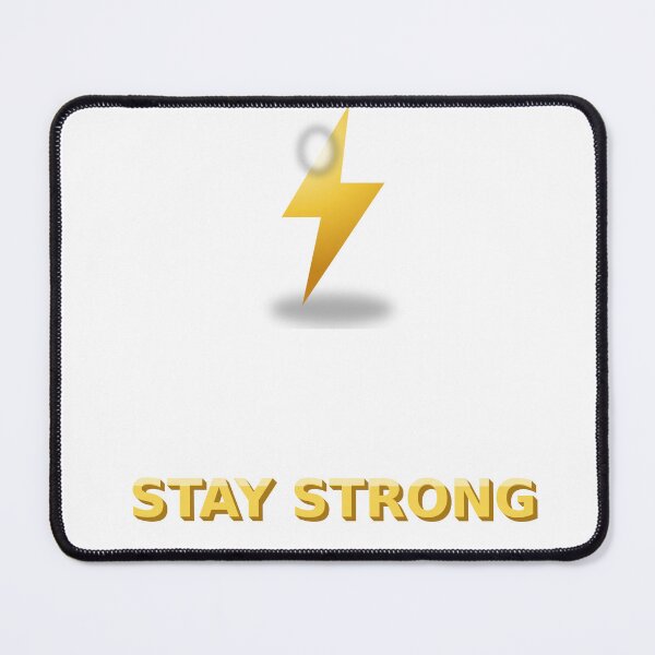 Item preview, Stay Strong Glossy 3D Lightning Bolt designed and sold by kd2010.