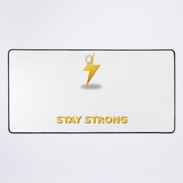Item preview, Stay Strong Glossy 3D Lightning Bolt designed and sold by kd2010.