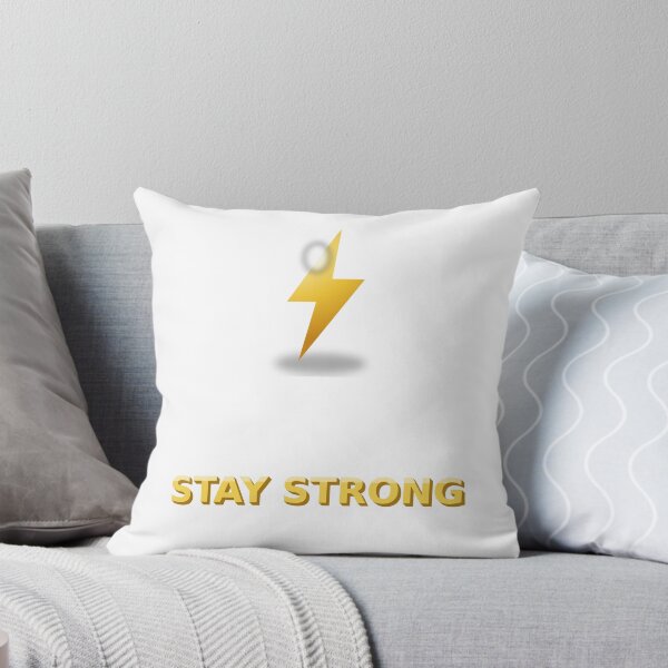 Item preview, Stay Strong Glossy 3D Lightning Bolt designed and sold by kd2010.