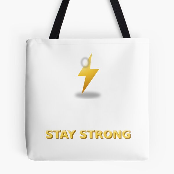 Item preview, Stay Strong Glossy 3D Lightning Bolt designed and sold by kd2010.