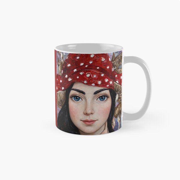 Item preview, Forest Fairy Oil Painting - Red Polka Dot Scarf Fantasy Canvas Art designed and sold by MAISON SYLVIE.
