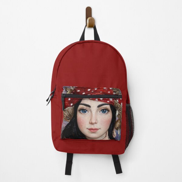 Item preview, Forest Fairy Oil Painting - Red Polka Dot Scarf Fantasy Canvas Art designed and sold by MAISON SYLVIE.
