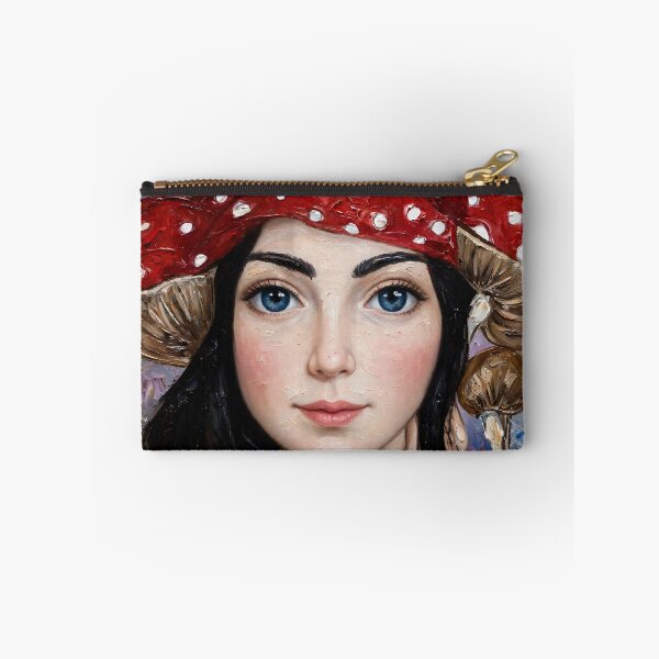 Item preview, Forest Fairy Oil Painting - Red Polka Dot Scarf Fantasy Canvas Art designed and sold by MAISON SYLVIE.