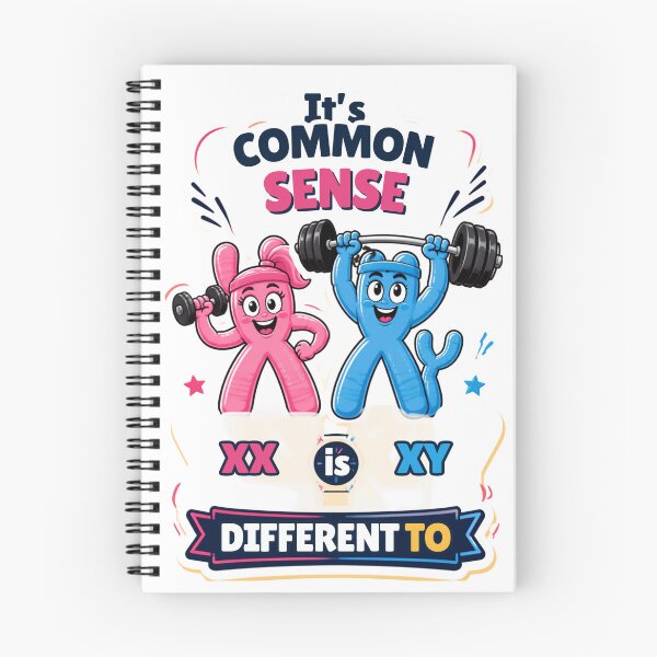 Item preview, It’s Common Sense XX Is Different to XY – Funny Chromosome Gym Design designed and sold by AceEye.