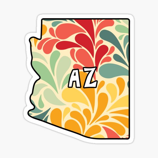 Floral Arizona Sticker