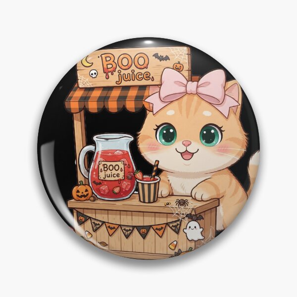 Item preview, Cute Boo Juice Cat Halloween Stand designed and sold by Moody Vibes Studio.