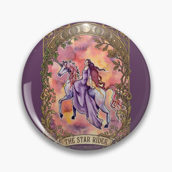 Item preview, The Star Rider, Vintage Celestial Unicorn and Fairytale Goddess designed and sold by esmavart.