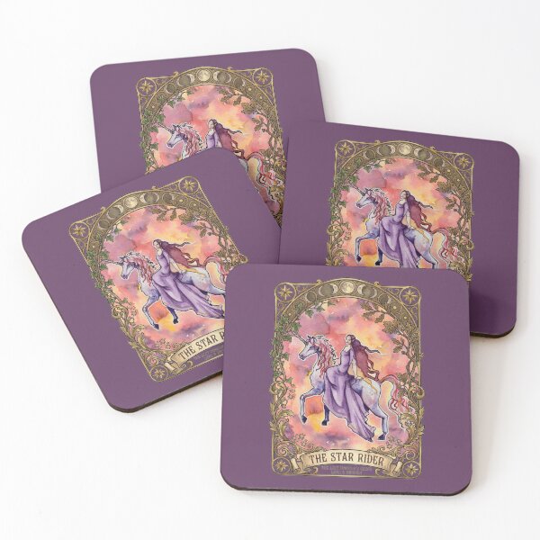 Item preview, The Star Rider, Vintage Celestial Unicorn and Fairytale Goddess designed and sold by esmavart.