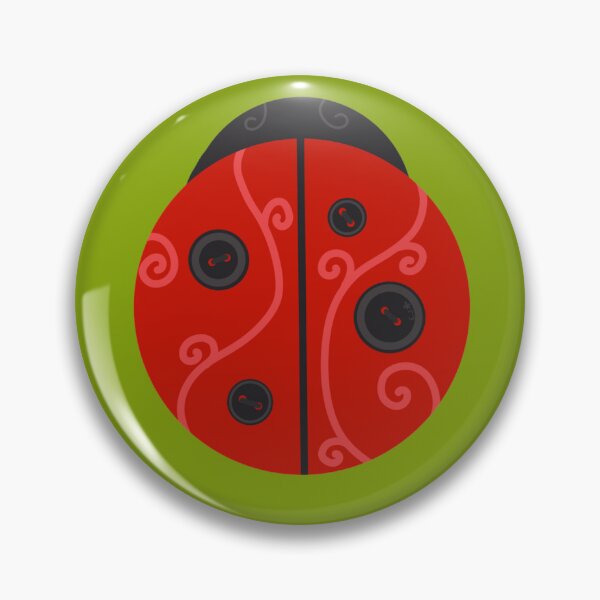 Item preview, Beth The Ladybug Button designed and sold by E. J. Meadows.