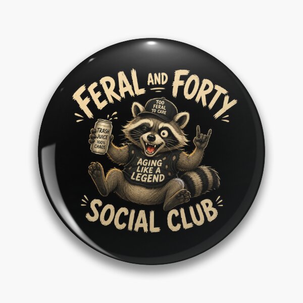 Item preview, Feral and Forty Social Club  designed and sold by TheEndDesign.
