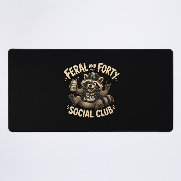 Item preview, Feral and Forty Social Club  designed and sold by TheEndDesign.