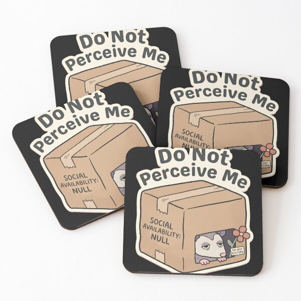 Item preview, Do Not Perceive Me Possum | Cute Sleeping Opossum Kawaii Art social availability = null  designed and sold by kuwagatamushi.