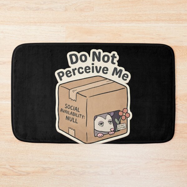 Item preview, Do Not Perceive Me Possum | Cute Sleeping Opossum Kawaii Art social availability = null  designed and sold by kuwagatamushi.