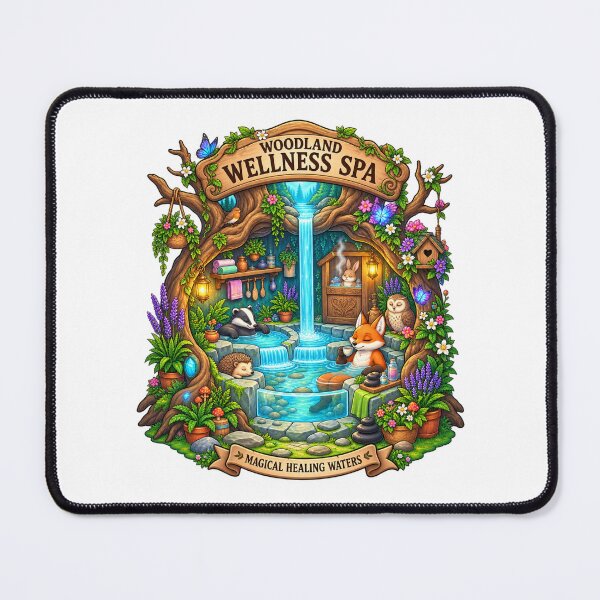 Item preview, Woodland Wellness Spa | Magical Healing Waters | Cozy Forest Animal Spa designed and sold by MrDev.
