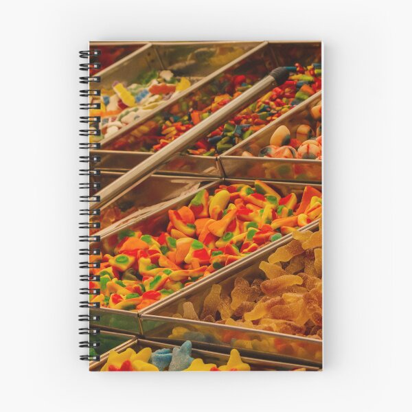 Item preview, Colorful Assorted Gummy Candy Display In Metal Trays With Scoop At Sweet Shop Counter designed and sold by Nmallia.