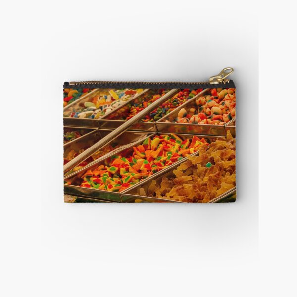 Item preview, Colorful Assorted Gummy Candy Display In Metal Trays With Scoop At Sweet Shop Counter designed and sold by Nmallia.