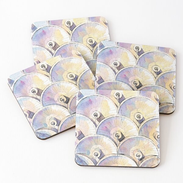 Item preview, Yerevan Cascade Complex Architectural Patterns Watercolor Art designed and sold by NareArt.