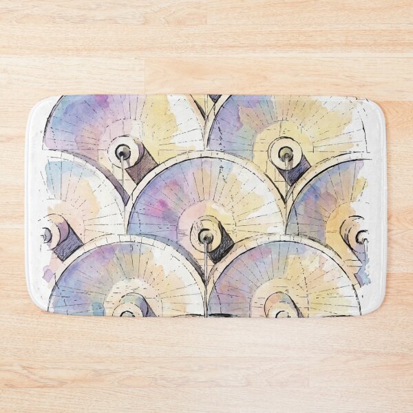 Item preview, Yerevan Cascade Complex Architectural Patterns Watercolor Art designed and sold by NareArt.
