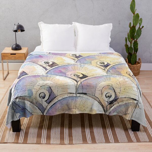 Item preview, Yerevan Cascade Complex Architectural Patterns Watercolor Art designed and sold by NareArt.