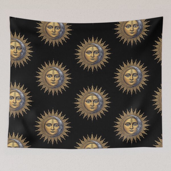 Item preview, Boho sun and moon designed and sold by whatthefoxsays.
