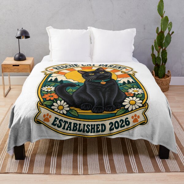 Item preview, Rescue Cat Parent Established 2026 designed and sold by PixelPaw Prints.