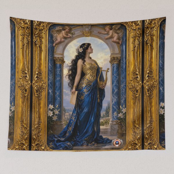 Item preview, Neoclassical Splendor Of The Muse Erato Calliopeia Opulent AI Concept Art by Xzendor7 designed and sold by Xzendor7 Digital Art Creations.