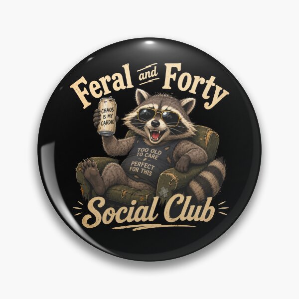 Item preview, Feral and Forty Social Club  designed and sold by TheEndDesign.