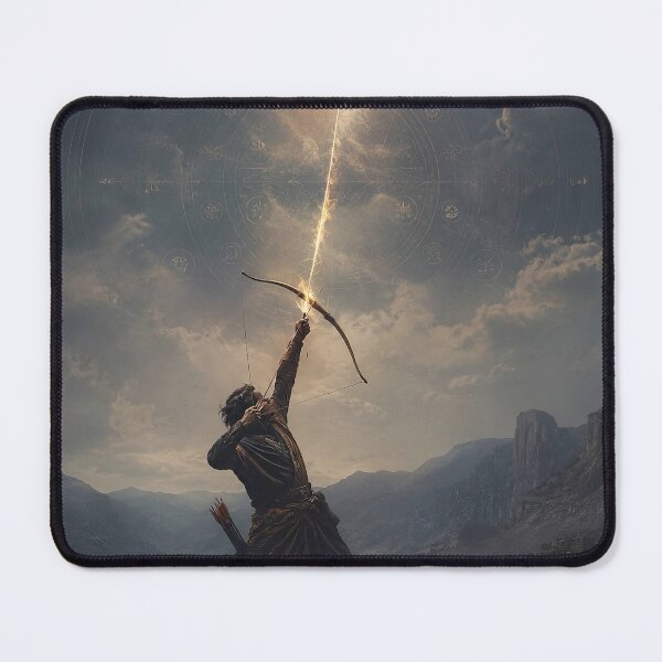 Item preview, The Arrow Beyond – Spiritual Archer Mountain Wall Art designed and sold by SacredLensV.