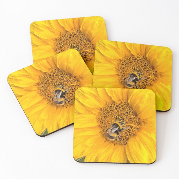 Item preview, Golden Sunflower and Bumblebee Macro designed and sold by Violaman.