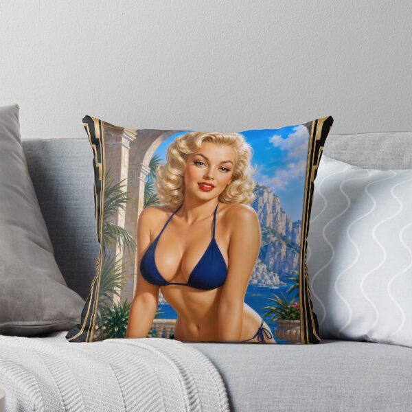 Item preview, Andrea Vieri es la personificación del glamour de las chicas pin-up. Arte conceptual de IA seductora de Xzendor7. designed and sold by Xzendor7 Digital Art Creations.