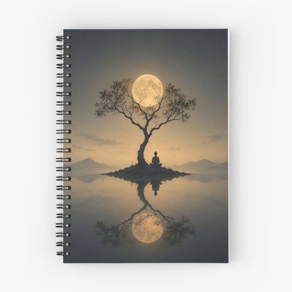 Item preview, The Moon Held Still – Mystical Moon Tree Wall Art designed and sold by SacredLensV.