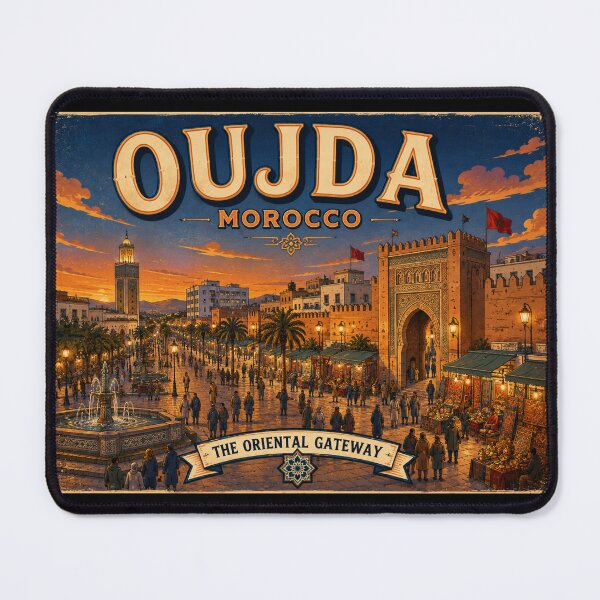 Item preview, Oujda Morocco Vintage Travel Poster - The Oriental Gateway designed and sold by SilverLook48.