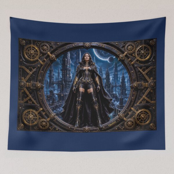 Item preview, Valaeria Valceria Before The Citadel of Oroslavian Exqusite AI Concept Art by Xzendor7 designed and sold by Xzendor7 Digital Art Creations.