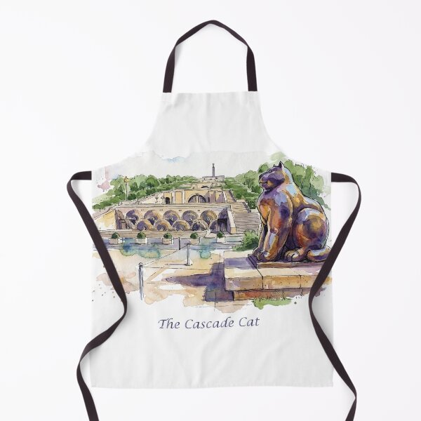 Aperçu de l'œuvre Chat Cascade d'Erevan Sculpture de Fernando Botero Aquarelle Art créée et vendue par NareArt.