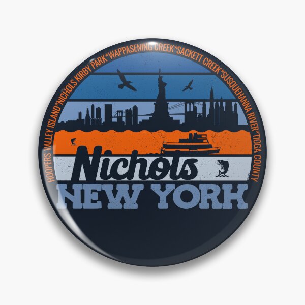 Item preview, Nichols New York Sunset Retro Vintage Local Pride Logo designed and sold by CRHPOD20.