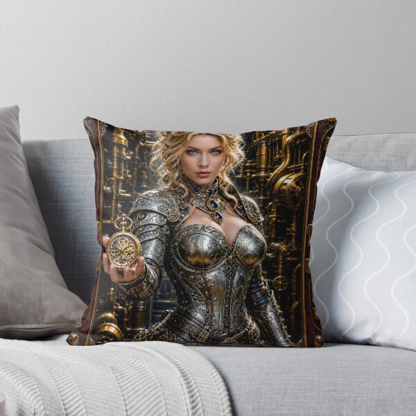 Item preview, Clockwork Secrets Steampunk Portrait Of Ottilie Von Zale Breathtaking AI Concept Art by Xzendor7 designed and sold by Xzendor7 Digital Art Creations.
