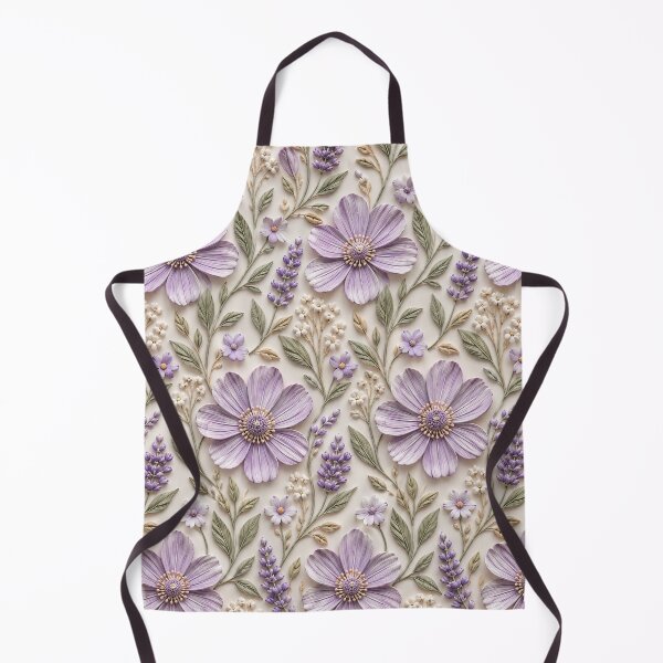 Item preview, Lavender 3D Embossed Floral Botanical Pattern designed and sold by Creativveworrld03.