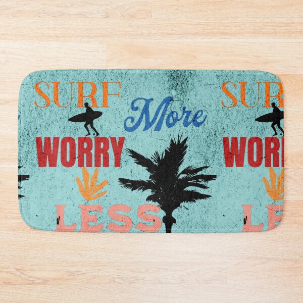 Item preview, Surf More Worry Less – Retro Vintage Surfing Beach Design designed and sold by MOCH- ART.