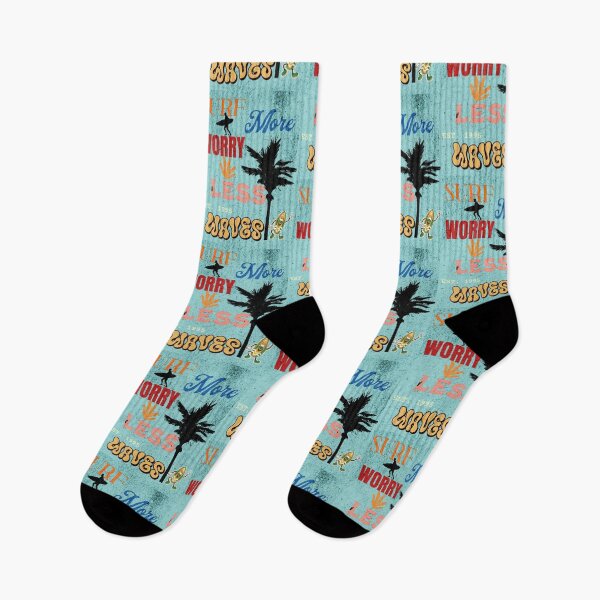 Item preview, Surf More Worry Less – Retro Vintage Surfing Beach Design designed and sold by MOCH- ART.