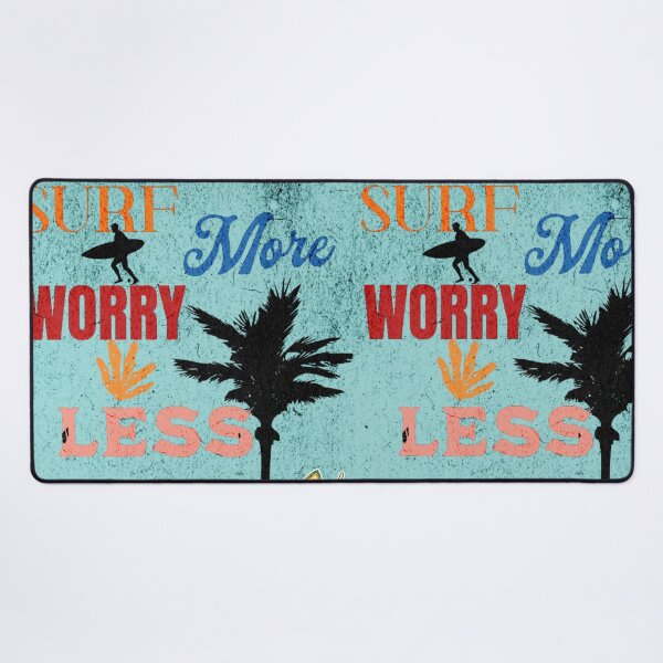 Item preview, Surf More Worry Less – Retro Vintage Surfing Beach Design designed and sold by MOCH- ART.