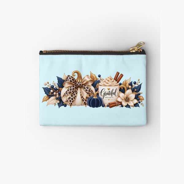 Item preview, Grateful Hearts – Blue Leopard Thanksgiving Autumn Design designed and sold by HO•Designs.