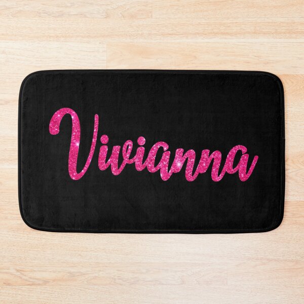 Item preview, Vivianna Hot Pink Sparkly Personalised Name Design designed and sold by CamilasPrints.